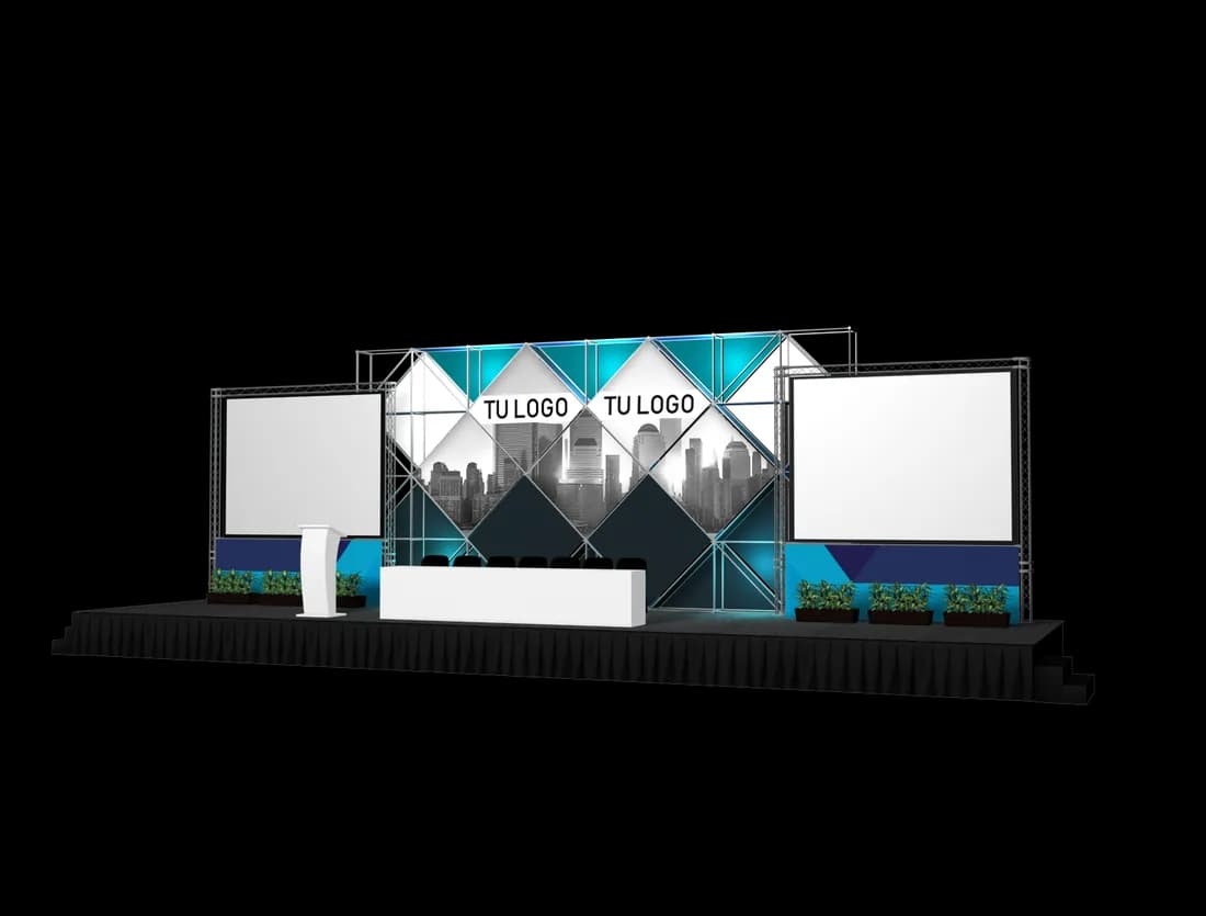 Escenario Aluminio · ESC-11 — vista 2