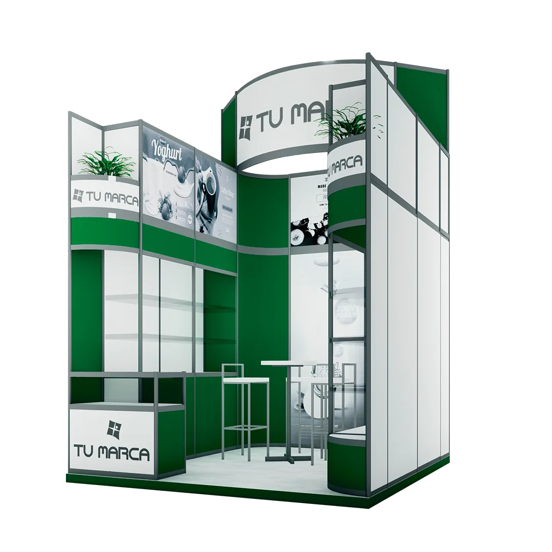 Display 3×3 Aluminio · STV-26-02 — vista 2
