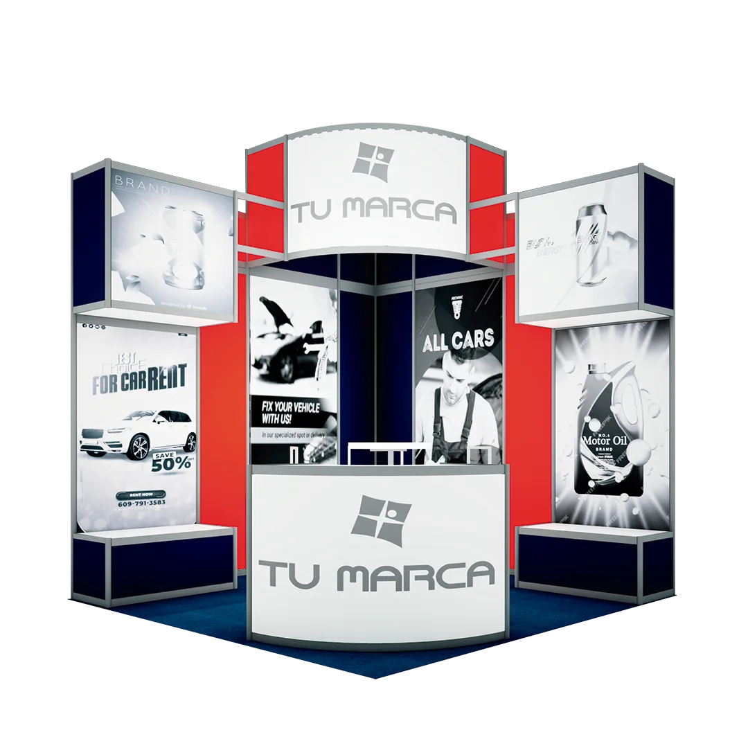 Display 3×3 Aluminio · STV-26-03